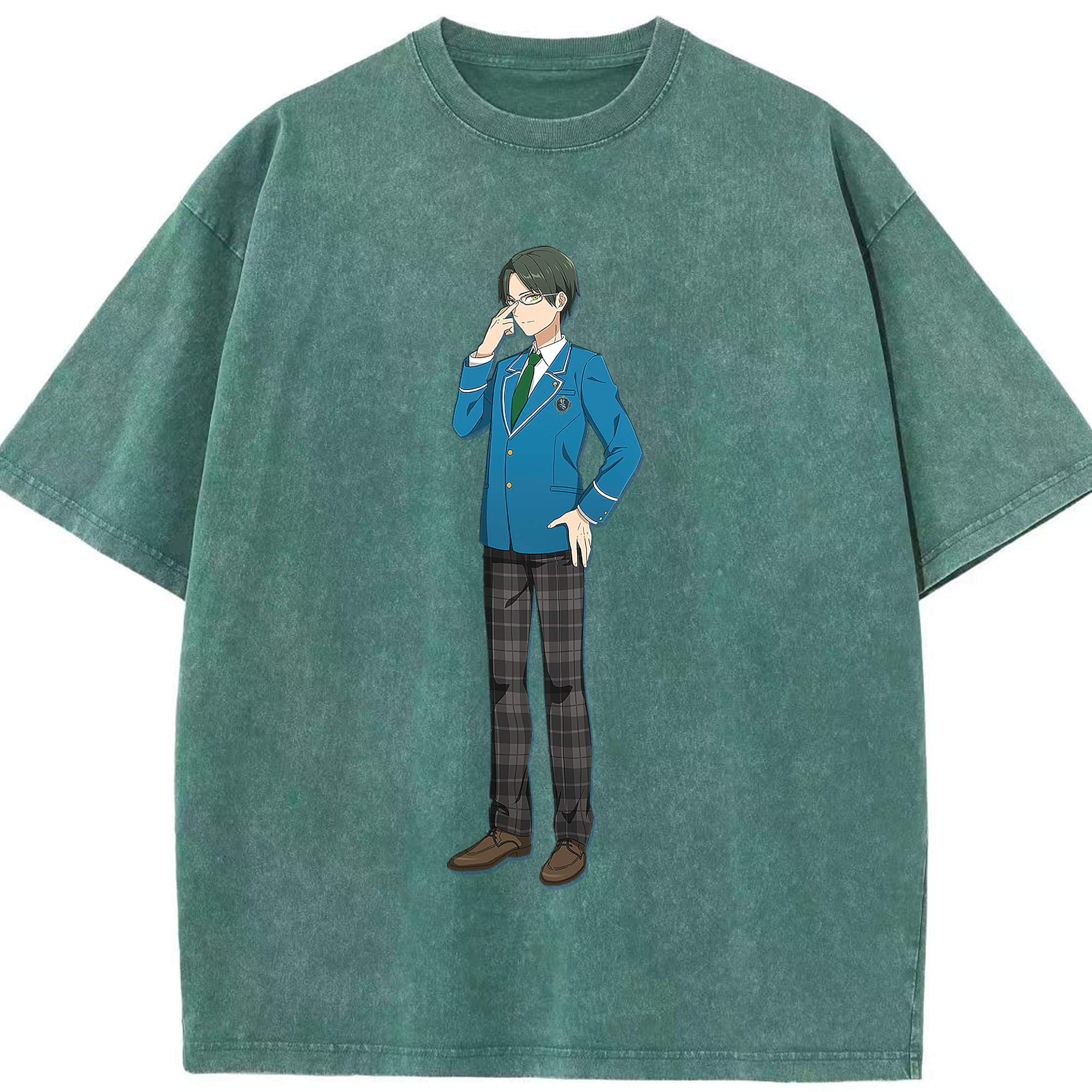 （画像用） あんさんぶるスターズ! Ensemble Stars 綿100% ヴィンテージ風 半袖Tシャツ（フロントプリント）
